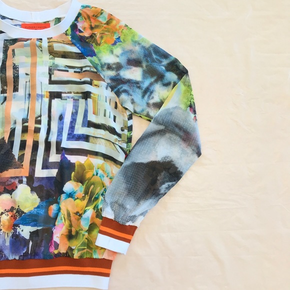 CLOVER CANYON Floral Maze Chiffon Top - Picture 7 of 14